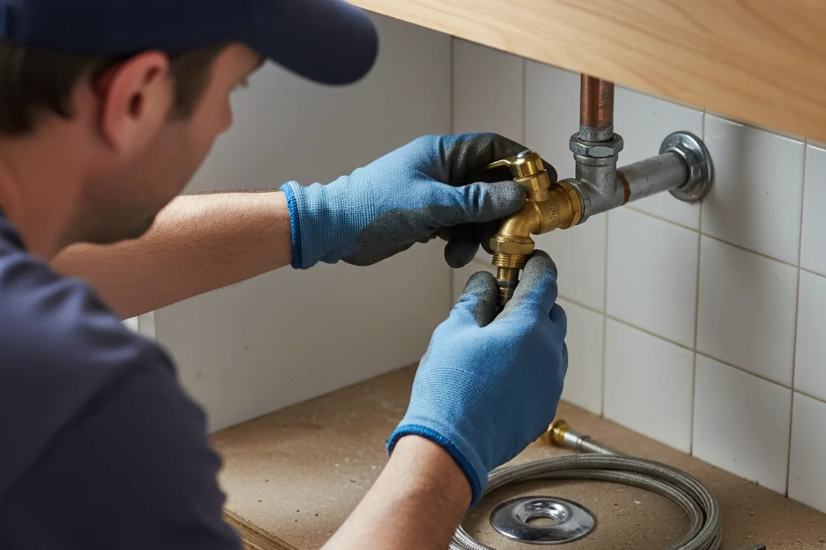 Shutoff valve and fitting work during Faucet and Fixture Repair in Cheyenne Wells